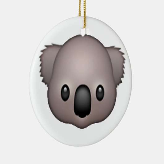 Koala - Emoji Keramisch Ornament (Rechts)