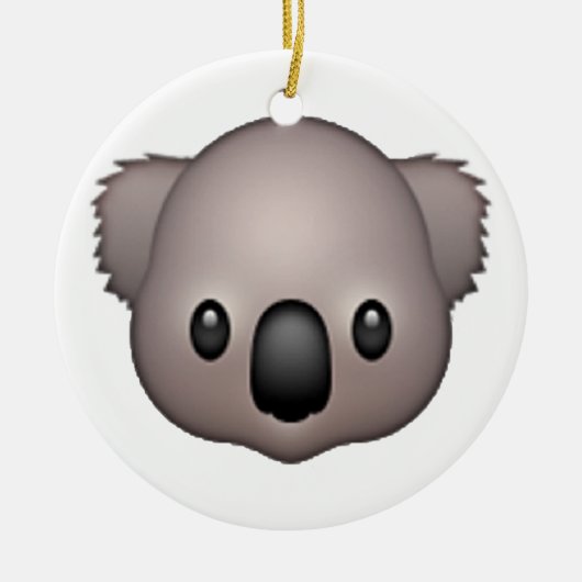 Koala - Emoji Keramisch Ornament (Voorkant)