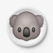 Koala - Emoji Papieren Bordje (Voorkant)