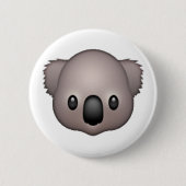 Koala - Emoji Ronde Button 5,7 Cm (Voorkant)