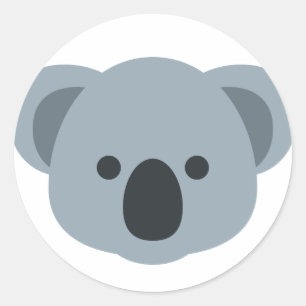 Koala emoji ronde sticker