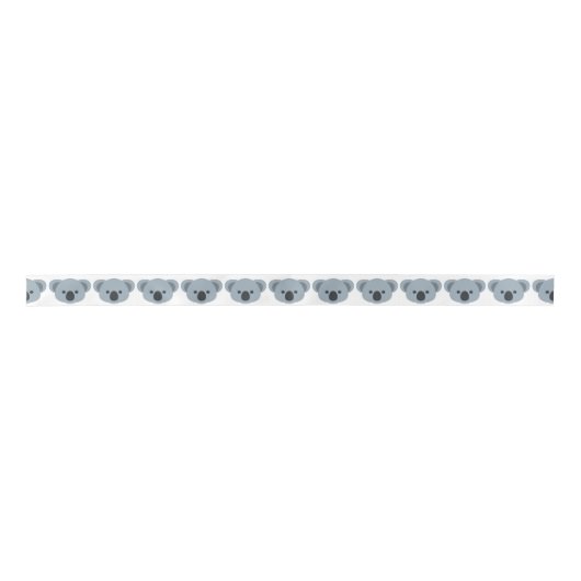Koala emoji satijnen lint (Voorkant)