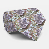 Koala en baby in de Eucalyptusboom Stropdas (Opgerold)