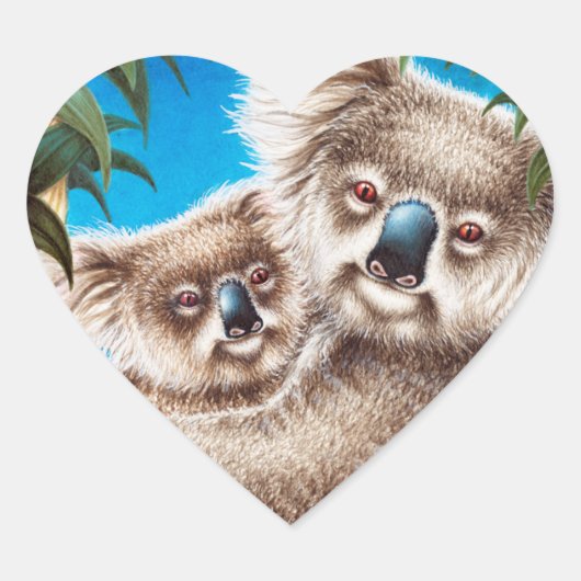 Koala en Baby Sticker (Voorkant)
