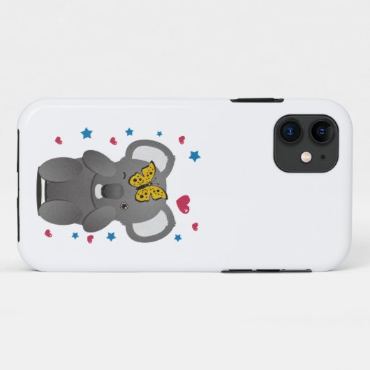 Koala en Butterfly Case-Mate iPhone Case (Achterkant (horizontaal))