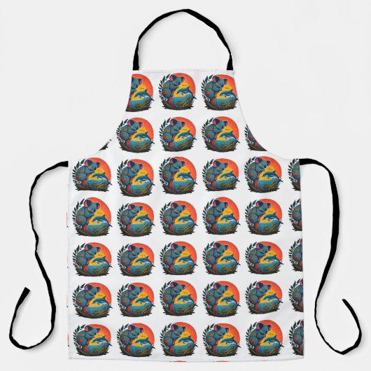 Koala en Dolfijn Schort (Voorkant)