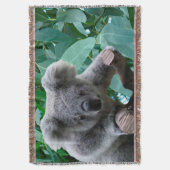 Koala en Eucalyptus Deken (Voorkant Verticaal)
