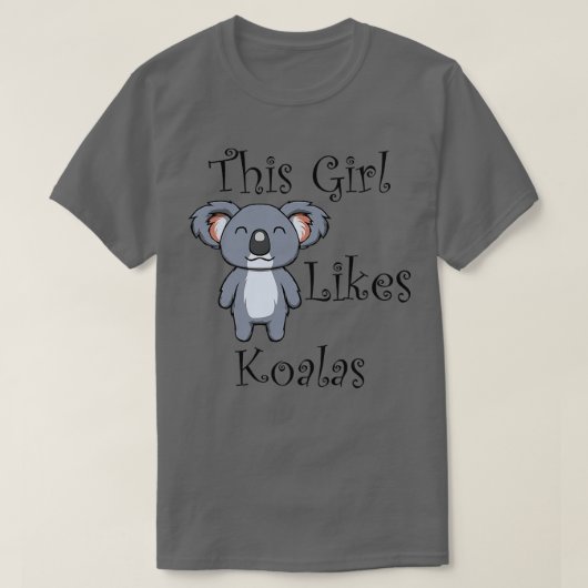 Koala en Eucalyptus Funny Gezegde Cute Koala Beer T-shirt (Design voorkant)