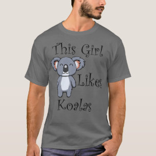 Koala en Eucalyptus Funny Gezegde Cute Koala Beer T-shirt