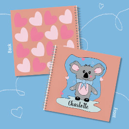 Koala en Hearts Kind Handschrift Notitieboek