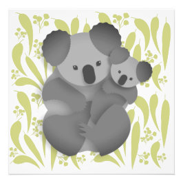 Koala en Joey Foto Afdruk