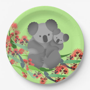 Koala en Joey Papieren Bordje