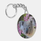 Koala en Orchideeën Sleutelhanger (Voorkant Links)