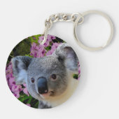 Koala en Orchideeën Sleutelhanger (Achterkant)