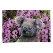 Koala en Orchids Kussensloop (Voorkant-Rechts)