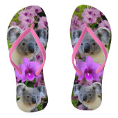 Koala en Orchids Teenslippers (Voetbed)