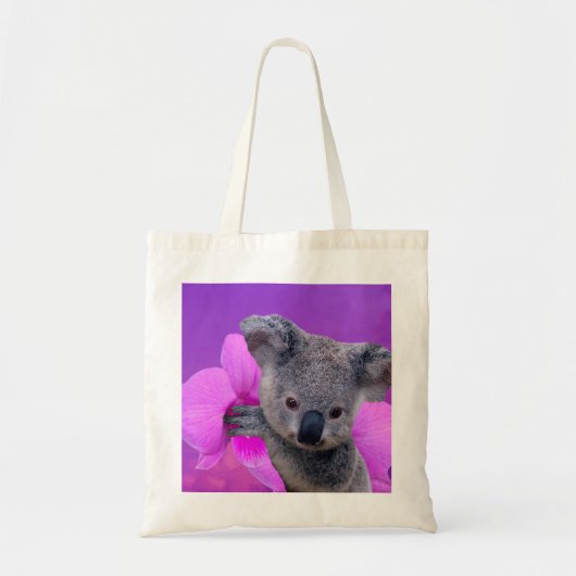 Koala en Orchids Tote Bag (Voorkant)