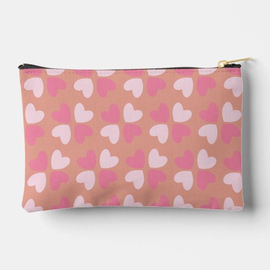 Koala en Pink Hearts Pencil Pouch met naam Etui (Achterkant)