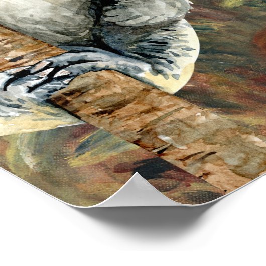 Koala en Renoir's boerderij Poster (Hoek)