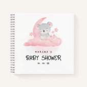 Koala en Sterren Baby shower Geschenklijst Notitie Notitieboek (Voorkant)