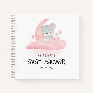 Koala en Sterren Baby shower Geschenklijst Notitie Notitieboek