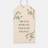 Koala Eucalyptus Baby shower Favor Tag Cadeaulabel (Achterkant)