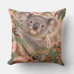 Koala Eucalyptus Bloesem Natuur Kunst Kussen