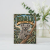 Koala Eucalyptus Bos POPCUT Briefkaart (Staand voorkant)