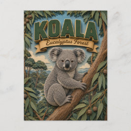 Koala Eucalyptus Bos POPCUT Briefkaart