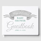 Koala & Eucalyptus Grijs Baby shower Gastenboek (Voorkant)