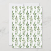 Koala Eucalyptus Woodland Boho Baby shower Kaart (Achterkant)