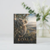 Koala Eucalyptusbos DIEREN Briefkaart (Staand voorkant)