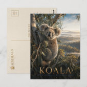 Koala Eucalyptusbos DIEREN Briefkaart (Voorkant / Achterkant)