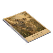 Koala Eucalyptusbos VINTAGE Notitieboek (Rechterzijde)