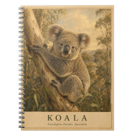 Koala Eucalyptusbos VINTAGE Notitieboek