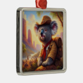 Koala Explorer Metalen Ornament (Rechts)