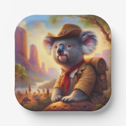 Koala Explorer Papieren Bordje (Voorkant)