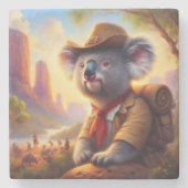 Koala Explorer Stenen Onderzetter (Voorkant)