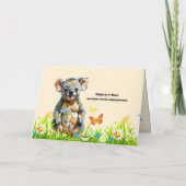 Koala Family Birthday Kaart (Achterkant)