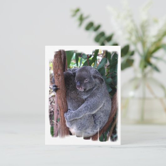 Koala Family Briefkaart (Staand voorkant)