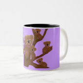 Koala Family Fun Tweekleurige Koffiemok (Voorkant rechts)
