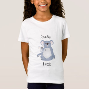 Koala Family Save the Forests T-shirt