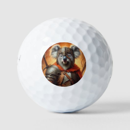 Koala Fantasie Krijger Golfballen (Voorkant)