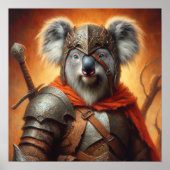 Koala Fantasy Warrior Poster (Voorkant)