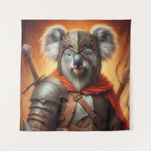 Koala Fantasy Warrior Wandkleed (Voorkant)