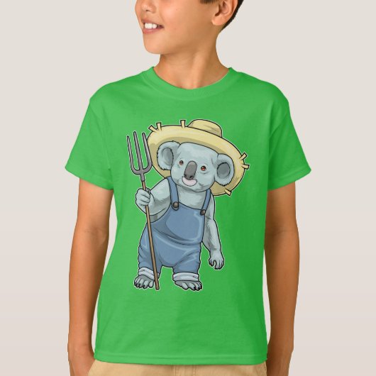 Koala Farmer Pitchfork T-shirt (Voorkant)