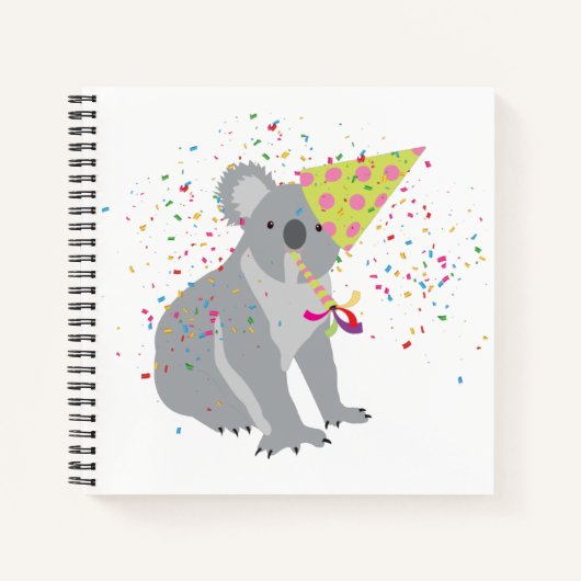 Koala Feest - Dieren die een Feest Hebben Notitieboek (Voorkant)