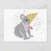 Koala Feest - Dieren die een Feestje Hebben Briefkaart (Voorkant)