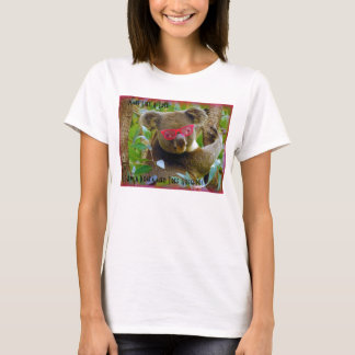 Koala-Fied Tree Hugger T-shirt