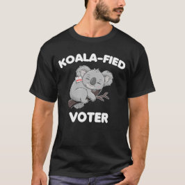 Koala-field Nieuwe Kiezer Funny Koala Verkiezingen T-shirt